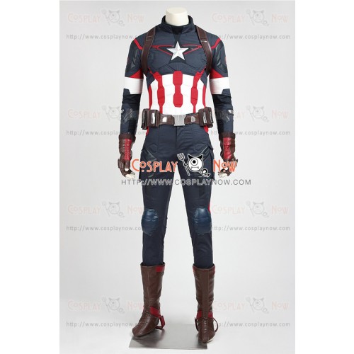 Avengers Age Of Ultron Cosplay Captain America Steve Rogers Costume