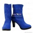 JOJO Jolyne Cujoh Blue Hight Heel Cosplay Boots
