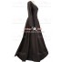 Carnival Renaissance Medieval Eleonore Brown Dress Robe Halloween Cosplay