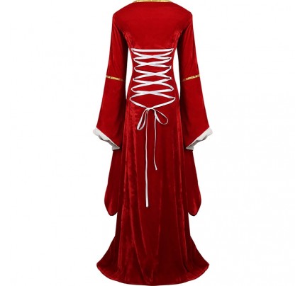 Historical Medieval Renaissance Cosplay Costume Irish Vintage Dress 