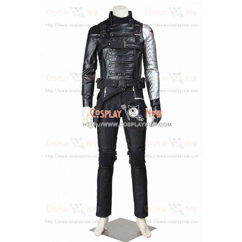 The Winter Soldier Bucky Barnes Costume For Captain America 2 Cosplay