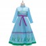 Frozen Cosplay Princess Anna Costume Fairy Tale Cute Dress for Children