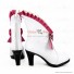 Fate Grand Order Valentines Maid Rin Tohsaka White Red Shoes Cosplay Boots