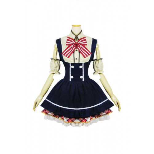 Love Live Cosplay Rin Hoshizora Maid Dress Costume