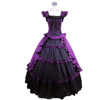 Victorian Lolita Ruffle Princess Gothic Lolita Dress Purple