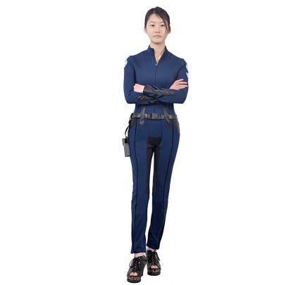 Maria Hill Costume For S.H.I.E.L.D. Agent Cosplay Jumpsuit