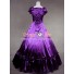 Renaissance Gothic Reenactment Dress Ball Gown Purple Dress