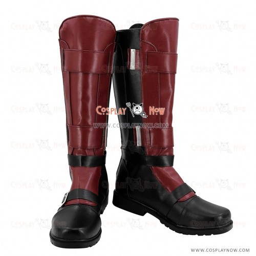 Marvel Deadpool Wade Winston Wilson Red Shoes Cosplay Boots