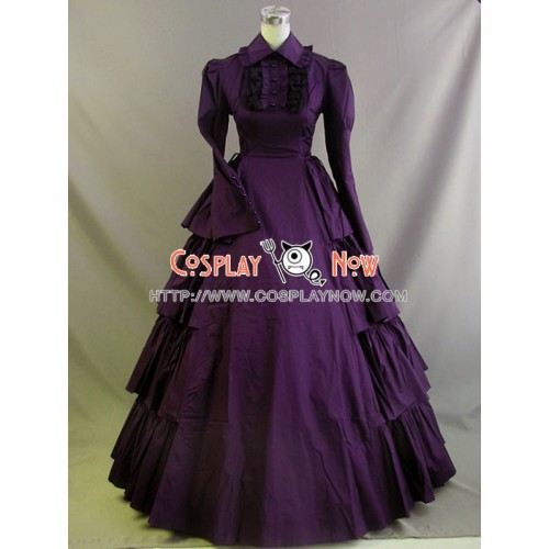 Victorian Lolita Vintage Party Gothic Lolita Dress Purple