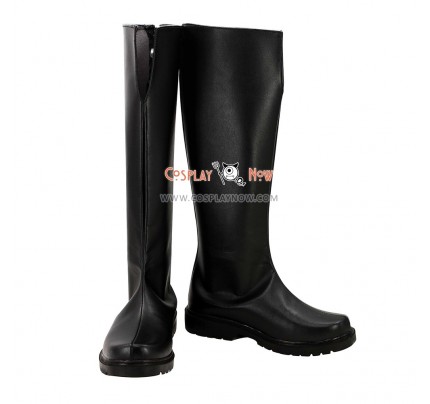 Aldnoah Zero Slaine Troyard Black Cosplay Boots