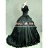 Victorian Southern Belle Ball Gown Reenactment Halloween Black Lolita Dress Costume