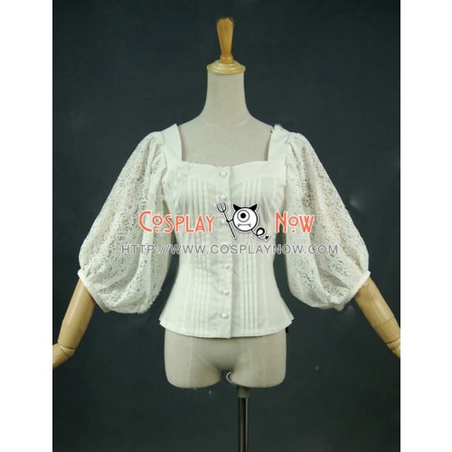 Victorian Lolita Equestrian Feminine Balloon Blouse Punk Lolita Dress