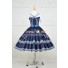 Lolita Dress Sweet Lolita Gothic Punk Jumper Skirt Navy Blue Sailor Cosplay Costume