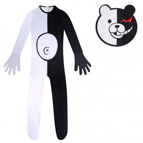 Kids Danganronpa Monokuma Cosplay Zentai Costume Children Jump Body