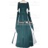 Renaissance Carnival Medieval Guinevere Dark Green Lolita Dress Robe