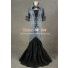 Victorian Edwardian Cotton Blend Tartan Dress Ball Gown Cosplay