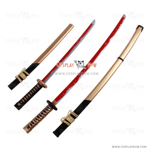 Oda Nobunaga Cosplay Props from Sengoku Night Blood with swords