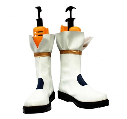 White Magical Girl Lyrical Cosplay Shoes Nanoha Boots
