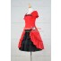 Lolita Dress Classical Lace Victorian Lolita Red Black Dress Cosplay Costume