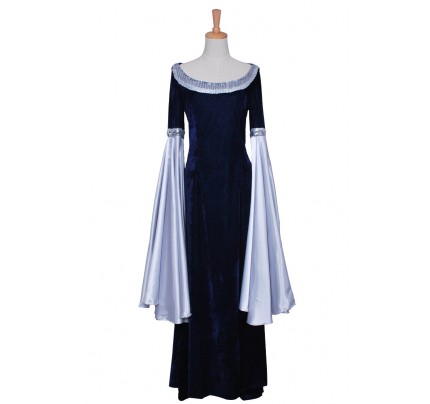The Lord of the Rings Cosplay Arwen Blue Costume