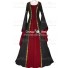 Carnival Renaissance Medieval Antique Anna Schwarz-Bordeaux Red Lolita Dress Robe