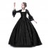 Retro Lace Patchwork Trumpet Sleeve Medieval Dress