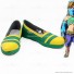 The Legend of Zelda: Breath of the Wild Female Zelda Link Gerudo Outfit Green Cosplay Shoes
