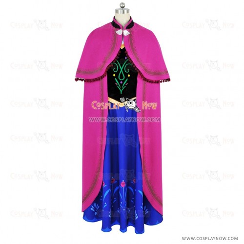 Frozen The Snow Queen Cosplay Princess Anna Costume