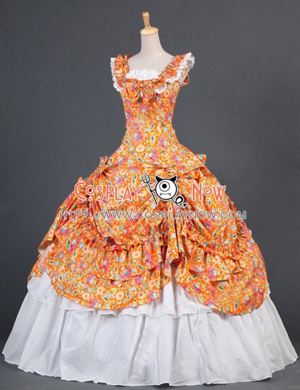 orange lolita dress
