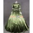 Renaissance Colonial Gothic Ball Gown Prom Brocade Satin Dress