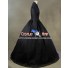 Renaissance Gothic Ball Gown Prom Black Cotton Blends Dress