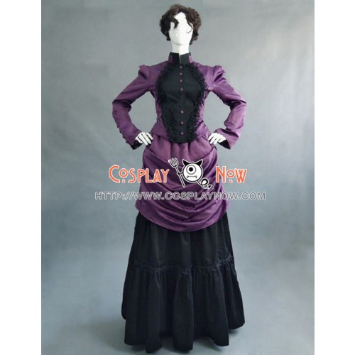 Victorian Lolita French Bustle Formal Gothic Lolita Dress Purple