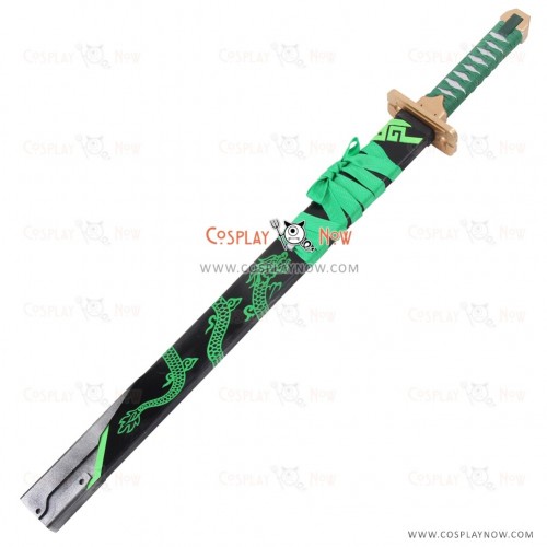 Genji Sparrow Skin Long Sword with Sheath Cosplay Prop