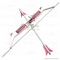 Mighty Morphin Power Rangers The Pink Ranger's Bow and Arrow PVC Cosplay Props