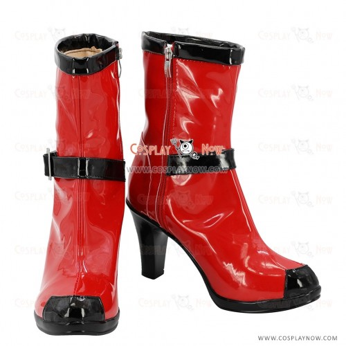 Marvel Deadpool Lady Wade Wilson Female Red Shoes Cosplay Boots
