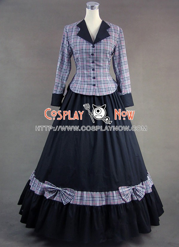 tartan evening dress