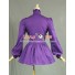 Gothic Lolita Cosplay Victorian Romantic Purple Blouse Ruffle Reenactment Costume