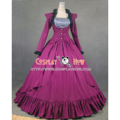 Gothic Victorian Cotton Jacket Dress Ball Gown Cosplay