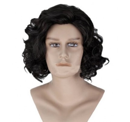 Black 35cm Game Of Thrones Jon Snow Cosplay Wig