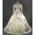 Renaissance Colonial Gothic Satin Ball Gown Prom Brocade Dress