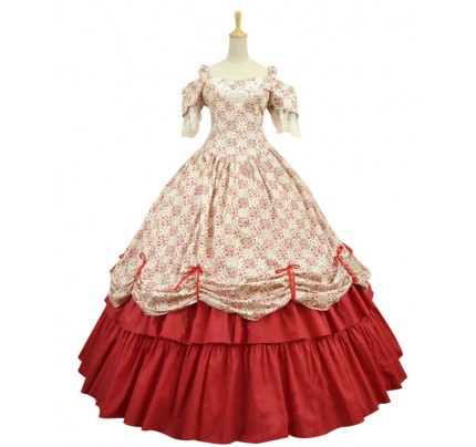 Victorian Civil War Ball Gown Prom Reenactment Clothing Steampunk Lolita Dress Costume