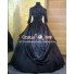 Victorian Gothic Lolita Brocade Black Dress Ball Gown Prom