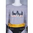 Batman Cosplay Grey Outfits Silver Costume With Cape