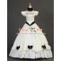 Victorian Southern Belle Princess Ball Gown Formal Reenactor White Lolita Dress Costume