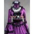 Southern Belle Gothic Satin Purple Dress Ball Gown Prom