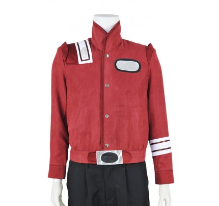 Star Trek III V Cosplay Bomber Red Suede Costume