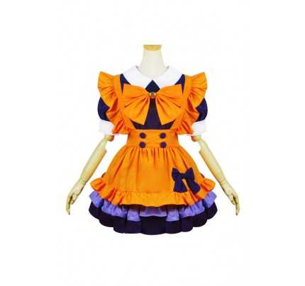 Lolita Cosplay Halloween Lovely Maid Dress Costume