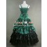 Southern Belle Lolita Ball Gown Prom Green Satin Dress