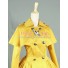 Gothic Lolita Cosplay Victorian Cape Reenactment Steampunk Stage Yellow Dress Costume