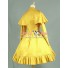 Gothic Lolita Cosplay Victorian Cape Reenactment Steampunk Stage Yellow Dress Costume